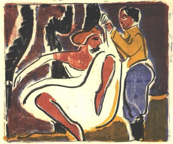 Ernst Ludwig Kirchner Russian dancer